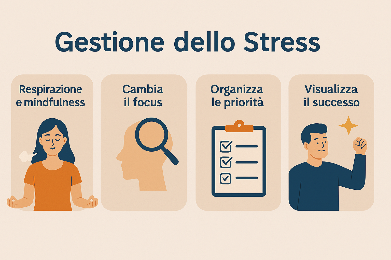 gestione dello stress con tecniche di respirazione e mindfulness